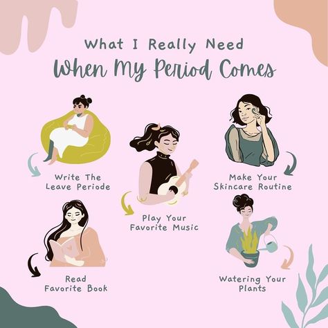 What I really needs when I am on my periods 🌸 #period #selflove #care #happydays #vacation #routine #trending #girl #mood #happiness What To Wear During Your Period, How To Have A Painless Period, How To Feel Better On Your Period, Vacation Routine, Period Self Care, Period Aesthetic, Period Party, Period Tips, Healthy Period