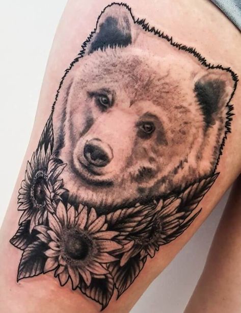 10+ Best Papa Bear Tattoo Designs | PetPress Papa Bear Tattoo, Black Bear Tattoo, Grizzly Bear Tattoos, Bear Quotes, Cubs Tattoo, Browning Tattoo, Bear Tattoo Designs, Totem Tattoo, Bear Totem