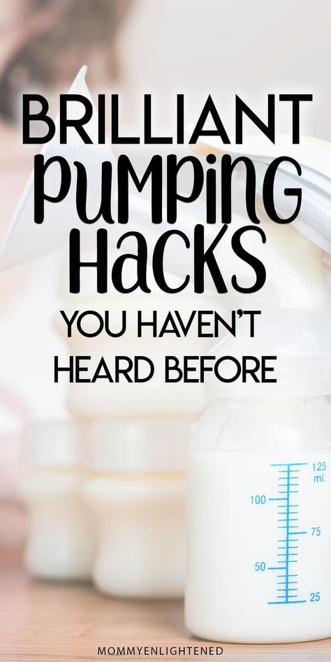 If you're looking for pumping hacks and tips, you'll find tons of amazing insight from these fellow mom bloggers who remember what advice and hacks helped make their pumping and/or breastfeeding journey easier! #mommyenlightened #pumping #pump #breastpump #breastfeeding #feedingbaby #newmom Pumping Hacks, Pumping Tips, Pumping At Work, Motherhood Tips, Exclusively Pumping, Mommy Tips, Baby Kicking, Pumping Moms, Baby Facts