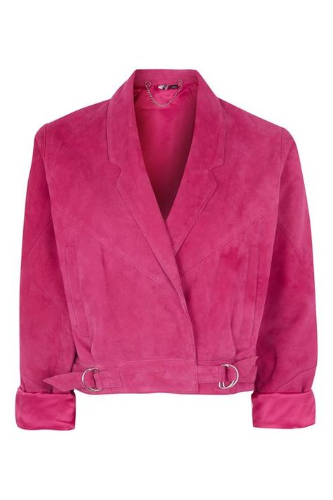 1980s Leather Jacket, Pink Cropped Jacket, Pink Suede Jacket, 80s Jacket, Suede Leather Jacket, Cowboy Outfits, Fancy Dress Design, Fashion Night, Pink Jacket