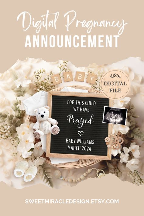 Digital baby announcement Christian for social media, Gender neutral pregnancy announcement, Scripture, Editable template Religious Baby Announcement, Christian Baby Announcement, Christian Pregnancy Announcement, Neutral Pregnancy Announcement, Baby Announcement To Husband, Digital Baby Announcement, Pregnancy Announcements, Baby Announcements, Pregnancy Announcement