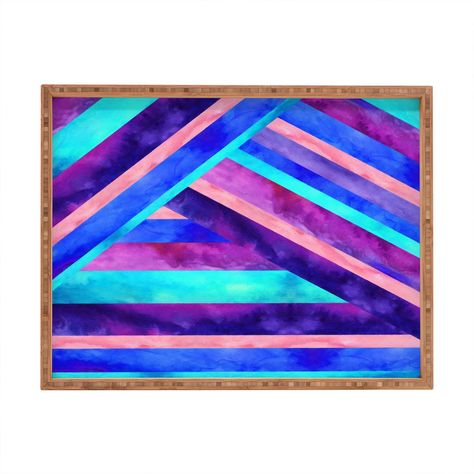 Jacqueline Maldonado Harmony Rectangular Tray | DENY Designs Home Accessories Harmony Art, Jacqueline Maldonado, Bamboo Frame, Deny Designs, Orren Ellis, Bedroom Sets, Bed Covers, Blue Brown, Bedding Set