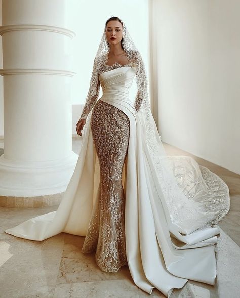 Modern Bridal Dress, Vip Dress, Wedding Dresses Ideas, Fairytale Gown, Modest Wedding Gowns, Sparkle Wedding Dress, Classy Wedding Dress, Stylish Wedding Dresses, Fancy Wedding Dresses