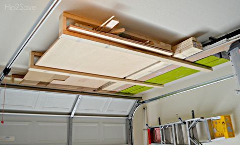 Tackle garage organization with these easy real life tips and strategies to keep your garage space functional and organized! Garage Door Storage, Diy Lumber Storage, Garage Wall Shelving, Lumber Storage Rack, Garage Ceiling Storage, Overhead Garage Storage, Lumber Storage, Garage Storage Racks, Ladder Storage