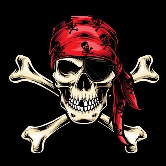 Imágenes de Logo Pirata | Vectores, fotos de stock y PSD gratuitos Pirate Skull Tattoos, Kaptan Jack Sparrow, Pirate Tattoo, Pirate Art, Skull Illustration, Skull Artwork, Pirate Skull, Pirate Life, Skull Wallpaper