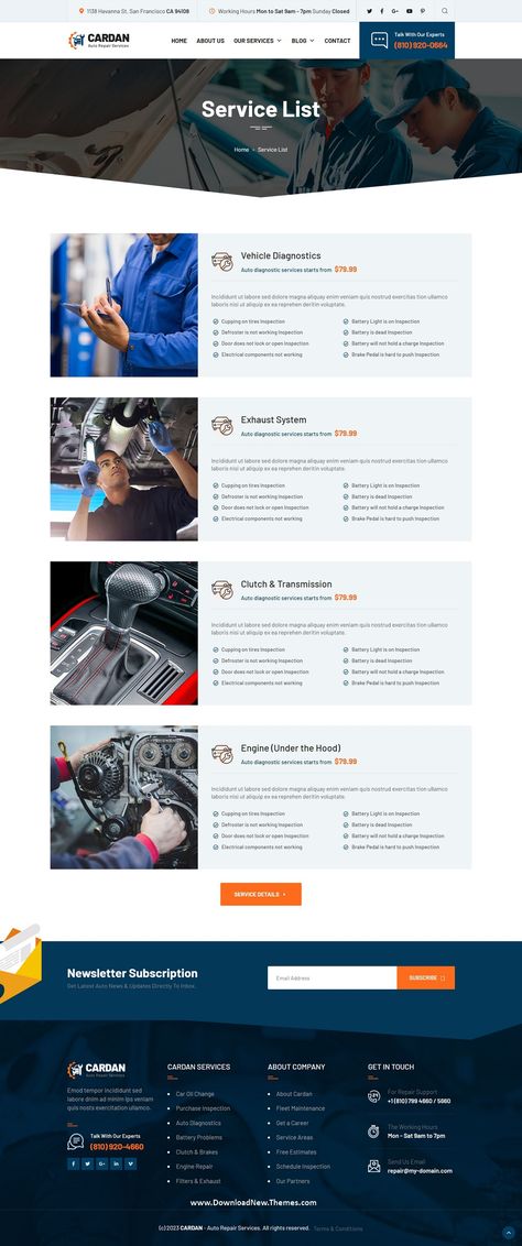 Cardan - Auto Repair WordPress Theme Car Repair Website Design, Mechanic Website, About Us Page Design, Car Repair Shop, Mechanical Workshop, Social Media Content Planner, Mechanic Shop, Auto Shop, Car Workshop