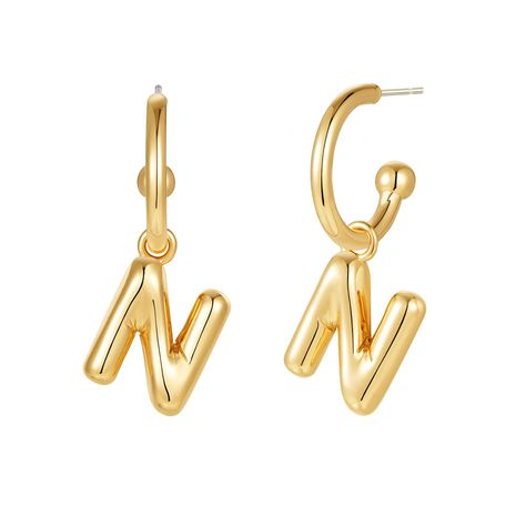 PRICES MAY VARY. [Design]These earrings blend the balloon elements with person's unique initials, and feature a unique detachable design so the hoop part and initials pendant can be worn together or wear hoop only, Perfect for daily wear. [Comfort & Stylish] Gold initial earrings for women don't pull on the lobe, making them incredibly comfortable to wear all day long, thanks to their lightweight design, and they're easy to dress up or down. [Material] These letter earrings for women are made of Initials Pendant, Balloon Alphabet, Alphabet Names, Bubble Letter, Letter Earrings, Initial Earrings, Gold Earrings For Women, Letter Gifts, Bubble Letters