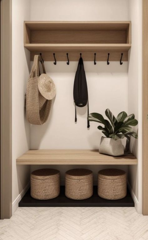 Mudroom Decor, Home Hall Design, Mudroom Design, Living Room Goals, Home Entrance Decor, House Entrance, Living Room Ideas, Home Office Design, House Inspiration