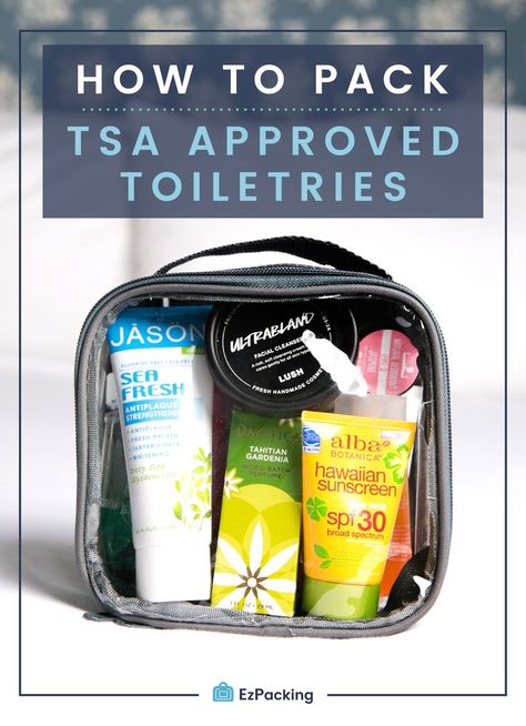 Carry On Toiletries, Packing Toiletries, Traveling Goals, Tsa Approved Toiletries, Disney Savings, Hawaii Itinerary, Luggage Organizer, Clear Toiletry Bag, Air Travel Tips