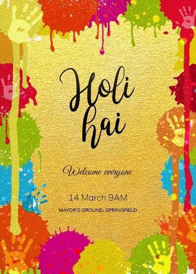 holi 2022 Holi Invitation Card Template, Holi Party Invitation, Holi Invitation Card, Year Goals Template, New Year Goals Template, Holi Invitation, Holi 2024, Holi Theme, Party Games For Ladies