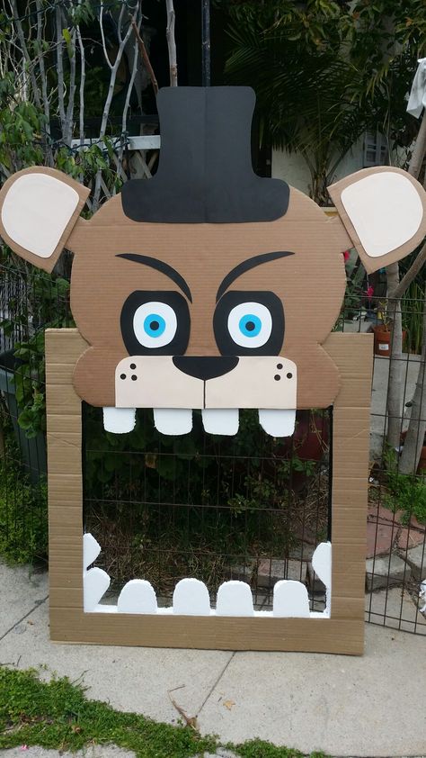 Five Nights at Freddy's picture frame!! Five Nights At Freddy's Theme Party, Five Night At Freddys Birthday Ideas, Five Nights At Freddies Birthday Party, Five Night At Freddy Birthday Party, Five Nights At Freddy's Birthday Party Ideas, Five Nights At Freddy's Birthday Ideas Food, Five Nights At Freddy's Food Ideas, Five Nights Of Freddy Party Ideas, Fnaf Birthday Party Games