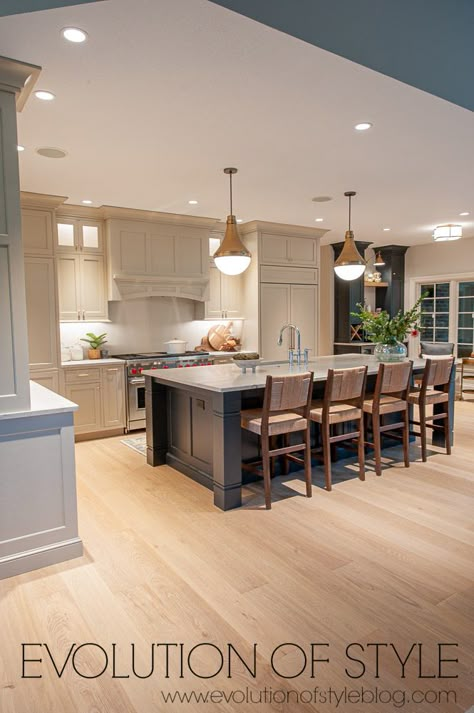 Choosing a Kitchen Sink and Faucet - Evolution of Style Kitchen Remodel Oak Floors, Home Bunch Kitchen, Kitchen White Oak Floors, Kitchen Design Ideas 2024, Oak Floor Kitchen, Eat In Kitchen Ideas, Solid Hardwood Flooring, White Oak Hardwood Floors, White Oak Floors