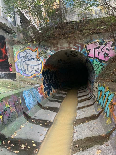 New York Sewer, Trapping Aesthetic, Sewer Rat Aesthetic, Sewer Aesthetic, Apocalypse Diorama, Ninja Turtle Sewer, Sewer Entrance, Sewer Tunnel, Sewer Drain