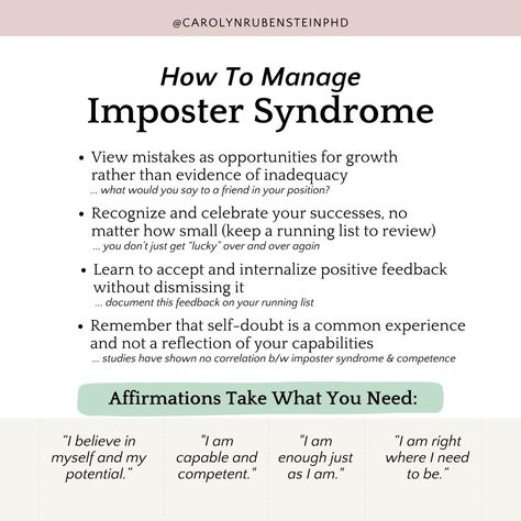 Do you struggle with imposter syndrome? ⁣ Imposter syndrome is when you repeatedly feel and think that you’re incompetent or not good enough – DESPITE evidence to the contrary. Imposter syndrome can undermine your confidence, which can cause you to doubt yourself and make you feel like you’re fraud. By recognizing imposter feelings, you can start to challenge self-doubt and negative self-perceptions to catch your imposter syndrome in the act. 🕵️‍♀️ 🦸‍♀️ Comment HUMAN to learn more about m... What Is Imposter Syndrome, Health Worksheets, Cbt Therapy, Medical Student Study, Take What You Need, Imposter Syndrome, Student Studying, The Act, Good Enough