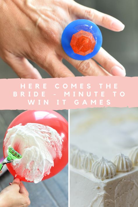 Minute to Win It Bridal Shower Games - Peachy Party Whip Cream Game, Kitchen Tea Games, Free Bachelorette Party Games, Couples Wedding Shower Games, Pancake Party, Engagement Party Games, Fun Drinking Games, Fun Bridal Shower Games, Minute To Win