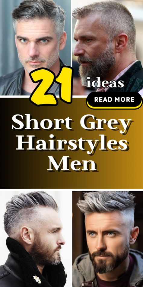 Elevate Your Style with Top Men's Short Grey Hairstyles - Trendy & Timeless Mens Hairstyles Gray Hair, Men’s Grey Hair Styles Short, Men Haircut Grey Hair, Mens Haircut Grey Hair, Men Grey Hairstyle, Men’s Haircut Salt And Pepper, Grey Hair Men Style, Older Mens Short Hairstyles, Short Haircuts For Older Men Grey Hair