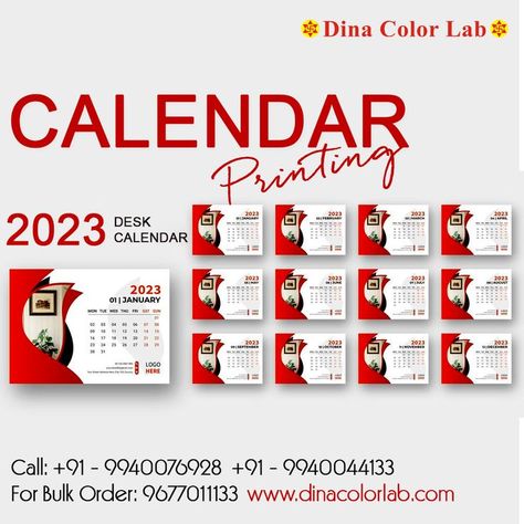 Wall Calendar 2023 With Attractive Design. 130 GSM Art Paper, high quality paper with glossy look and Feel. Buy custom calendars for your office with Quotes, logo, or custom text. All Indian Holidays. Order Now ! http://www.dinacolorlab.com/ Call: +91 - 9940076928 +91 - 9940044133 For Bulk Order: 9677011133 #calendar #calendarprinting #wallcalendar #deskcalendar #calendar2023 #calendarprinting #calendarprintingchennai #bulkcalendar #2023calendar #corporatecalendar #customcalendar Indian Holidays, Wall Calendar 2023, Quotes Logo, Calendar 2023, Glossier Look, Custom Calendar, 2023 Calendar, 26 November, Color Lab