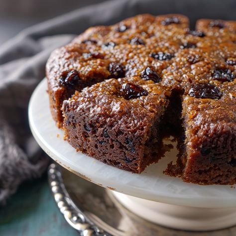 Old-Fashioned Raisin Cake Old Fashion Raisin Cake, Raisin Loaf Cake, Raisin Cake Old Fashioned, Raisin Bars Old Fashioned, Rum Raisin Cake, Prune Cake Old Fashioned, Boiled Raisin Cake Recipe, Raisin Spice Cake, Currant Cake Recipe