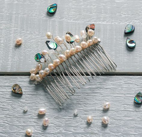 Pearl hair combs