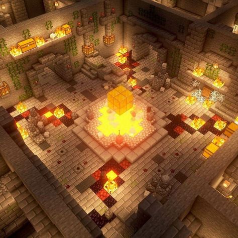 Stronghold Minecraft Ideas, Minecraft Stronghold Design, Minecraft Dungeon Build Ideas, Minecraft Stronghold Ideas, Minecraft Stronghold, Minecraft Dungeon, Minecraft Underground, Minecraft Building Guide, Dungeon Crawler