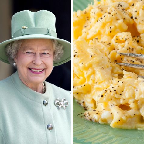 Queen Elizabeth’s Chef Made Her Scrambled Eggs with Two Secret Ingredients Queen Elizabeth Recipes, Adkins Recipes, Dash Recipes, Family Christmas Dinner, Winning Recipes, Queens Food, Scrambled Eggs Recipe, Apple Bars, Celebrity Recipes