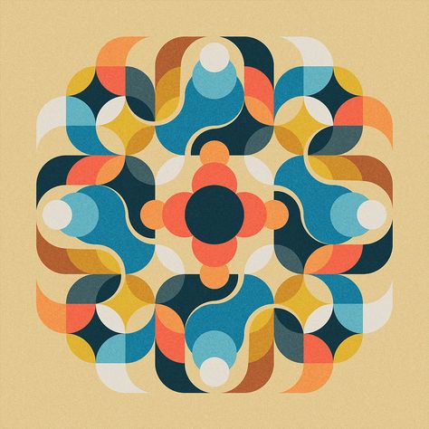 Spring Flowers : 2020 Visions. on Behance Arte Folk, Geometry Pattern, Generative Art, Diy Arts And Crafts, Geometric Designs, Geometric Art, Graphic Design Illustration, New Shop, Pattern Wallpaper