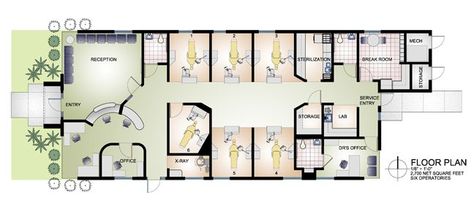 Clinic Floor Plan, Medical Office Interior Design, Interior Design Floor Plans, Medical Interior Design, Medical Office Interior, Dental Design Interior, Medical Clinic Design, Design Floor Plans, Studio Medico