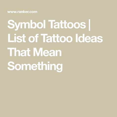 Symbol Tattoos | List of Tattoo Ideas That Mean Something Greek Symbol Tattoo, Tattoos That Mean Something, Ancient Greek Symbols, Lost In Life, Greek Symbol, Cool Symbols, Fan Tattoo, Symbol Tattoo, Symbol Tattoos