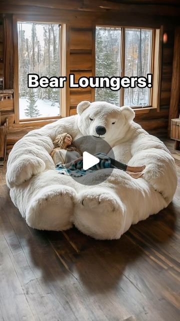 Giant Bean Bag, Giant Bean Bag Chair, Awesome Furniture, Giant Bean Bags, Cabin Living, Bag Chair, Bean Bag, Cool Furniture, Bean Bag Chair