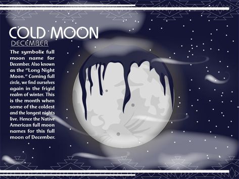 The Moon - December Cold Moon December Full Moon, Moon Gemini, Full Moon Names, Full Blue Moon, Moon Chart, Moon Meaning, Cold Moon, Moon Names, Sagittarius Season