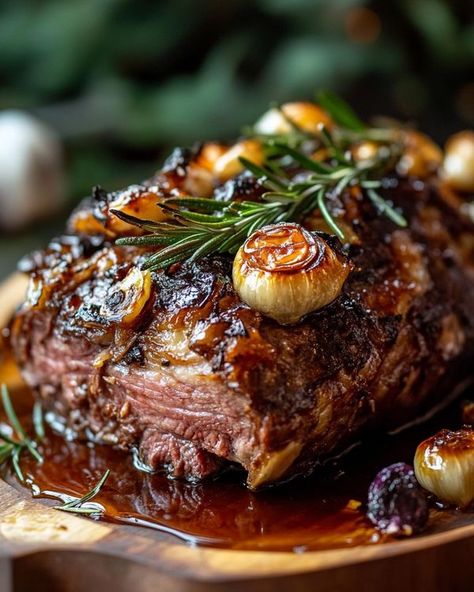 Savor Station | Slow-Cooked Lamb Shoulder with Rosemary, Garlic & Honey | Facebook Roast Lamb Christmas Dinner, Slow Cooked Shoulder Of Lamb, Lamb On The Spit, Lamb Dinner Party, Lamb Crown Roast, Christmas Dinner Lamb, Christmas Lamb Recipes, Boneless Lamb Shoulder Roast, Lamb Roast Recipes