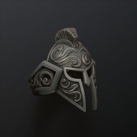 Helmet Ring v3 3D print model 🏷️The link to order is in bio. #helmet #sparta #gladiator #jewellery #jewelry #3dmodel #warriors #warrior Helmet Ring, Biker Rings, Jewelry Model, Print Models, Water Crafts, 3d Print, 3d Printing, 3 D, Cool Designs