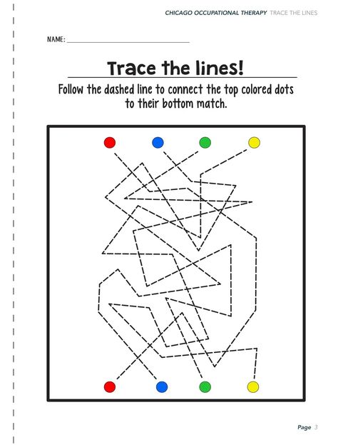 Line Awareness Activities, Vision Therapy Activities, Colors Worksheet, Visual Motor Activities, Visual Perceptual Activities, Visual Perception Activities, Maze Worksheet, Occupational Therapy Activities, Motor Planning