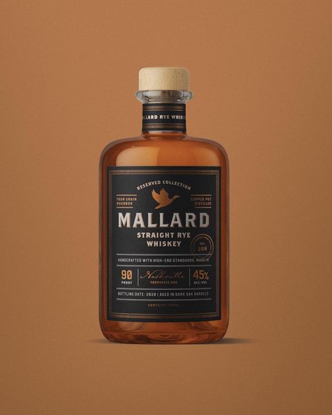 A little look at my label design for Mallard Whiskey Whiskey Label, Rye Whiskey, Copper Pots, Oak Barrel, Mallard, Label Design, Bourbon, Whiskey, Barrel