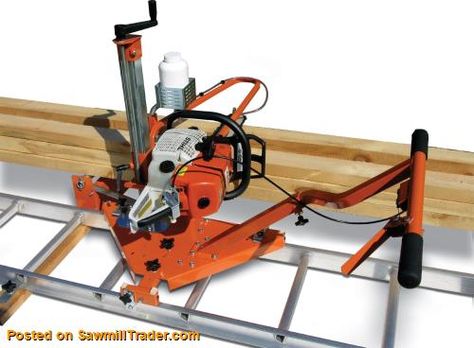 Homemade chainsaw mill