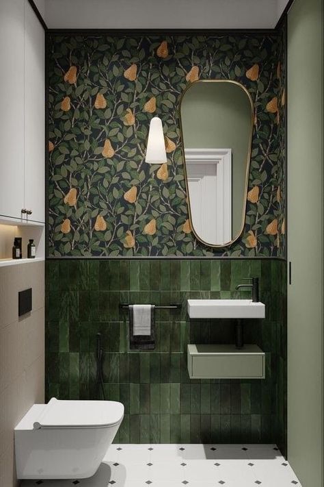 Small Downstairs Toilet, Toilet Tiles, Bath Inspiration, Washroom Design, Downstairs Toilet, Small Toilet, Toilet Design, Bathroom Light, Bathroom Inspiration Decor