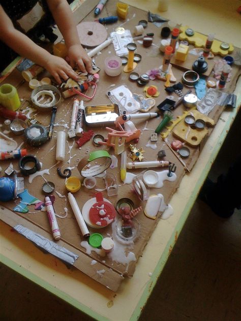 Loose Parts, Early Childhood, The Table, Tools, Collage, Art