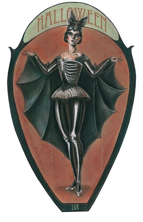 Bat Costume, Horror Vintage, Diy Halloween Decor, Halloween Tags, Halloween Vintage, Halloween Images, Theme Halloween, Arte Inspo, Alphonse Mucha