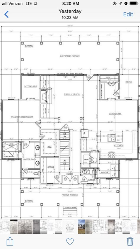 Four Gables Modification with Office Space Den With Built In Bookshelves, Four Gables Kitchen, Four Gables House Plan Modified, 4 Gables Farmhouse, Gable House Plans, Four Gables House Plan, House Plan With Garage, Four Gables Farmhouse, Four Gables