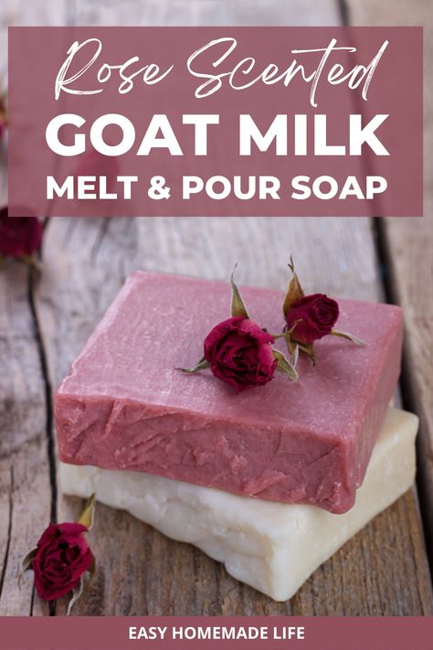 Goat Lotion Recipe, Melt And Pour Rose Soap Recipes, Rose Clay Soap, Rose Soap Diy, Organic Soap Recipe, Rose Soap Recipe, Essential Oil Gift Basket, Goat Milk Soap Recipe, Milk Soap Recipe