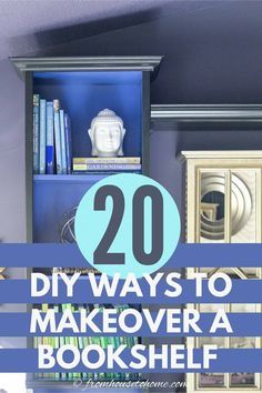 Painting Bookshelves, Bookshelf Makeover Diy, Easy Diy Bookshelf, Cheap Bookcase, Build Your Own Shelves, Brown Bookshelves, Shelf Makeover, Brown Bookcase, Bookcase Makeover