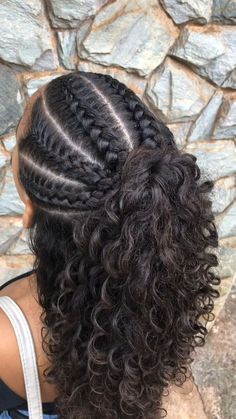 Kids Curly Hairstyles, Curly Hair Braids, Viking Hair, Cute Curly Hairstyles, Curly Hair Styles Easy, Slick Hairstyles, Braided Hairstyles Easy, Modern Hairstyles, Curly Hair Cuts