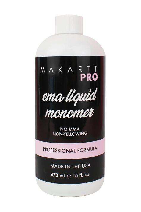 Professional EMA Liquid Monomer (16 Fl Oz) Monomer Liquid, Womens Nails, Nails