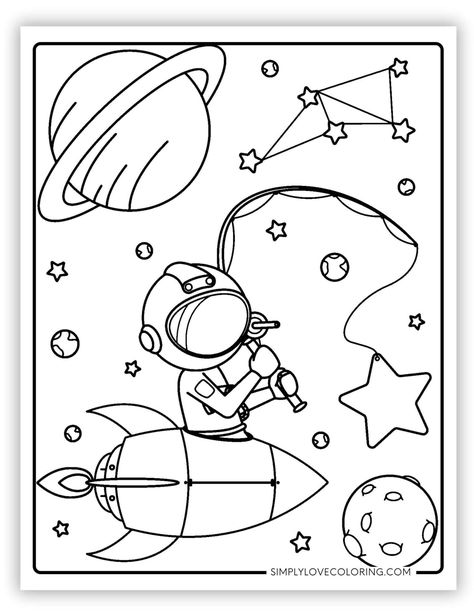 Free space coloring pages are the perfect activity for homeschooling, classrooms, teachers, kids' activities, and educational activities. Outerspace Preschool Art Activities, Space Worksheets For Preschool Free Printables, Space Free Printables For Kids, Rocketship Coloring Page, Space Coloring Pages Free Printable, Planet Coloring Pages Free Printable, Planets Coloring Pages Free Printable, Alien Coloring Pages, Travel Coloring Pages