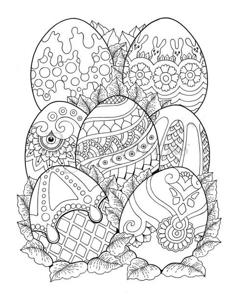 Påskeaktiviteter For Barn, Easter Adult, Easter Art Project, Easter Egg Coloring, Egg Coloring Page, Egg Coloring, Easter Egg Coloring Pages, Easter Coloring Book, Art Projects For Teens