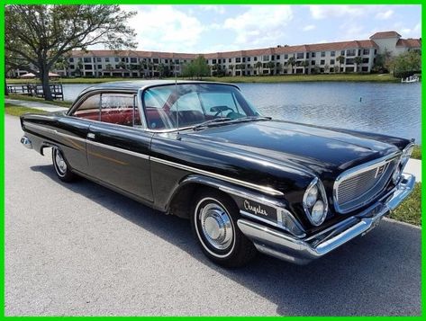 1962 Chrysler Newport Used Automatic Coupe, 413 V8, Original - Classic Chrysler Newport 1962 for sale Chrysler Newport, Vero Beach Florida, Chrysler Cars, Autonomous Vehicle, Vero Beach, Black Exterior, Classic Cars Trucks, Town And Country, Beach Florida