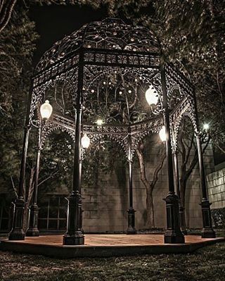 Beautiful Gothic Gazebo.. Perfect For That Wedding Night!  #gothiclife #gothicwedding #gazebo #weddingdecor #weddingdecor #gothicdecor #gothicdesign #gothicstyle #momentswefear #wedding #gothicarchitecture Iron Gazebo, Goth Garden, Outdoor Gazebo, Gothic Garden, Gothic Furniture, Dark Wedding, Goth Home, Midnight Garden, Gothic Wedding