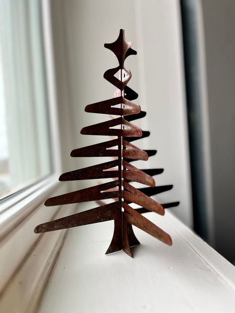 Christmas Tree Metal, Laser Engraved Metal, Cnc Ideas, 3d Christmas Tree, Build Plans, Metal Christmas, Metal Wall Hangings, 3d Christmas, Class Projects