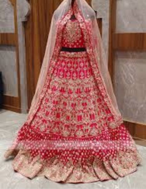 Lehenga For Wedding, Lehenga Style Saree, Wedding Lehenga Choli, Buy Designer Sarees Online, Modern Saree, Bridal Lehenga Red, Party Sarees, Pink Embroidery, Choli Designs