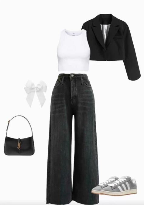 Flares Outfit Casual, Black Pants Outfit Dressy, Winter Outfits Dinner, Outfit Ideas For School Fall, Cute Outfits Winter, Summer Outfits Baddie, Flare Outfit, All Black Outfits For Women, Jeans Pants Outfit